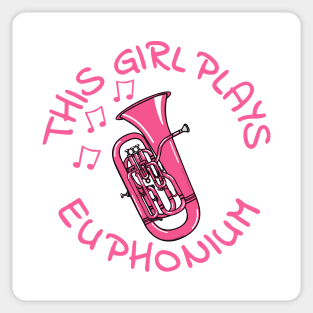 This Girl Plays Euphonium, Female Brass Musician Sticker